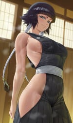 ai_generated bleach lanr0 soifon sweating
