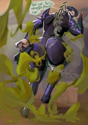 1boy bubble_butt butt butt_focus fart fart_fetish huge_ass looking_back male_only original_character valorant