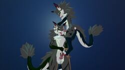 16:9 absurd_res ahegao anthro duo ear_penetration feet foot_fetish foot_play footjob genitals hi_res incest_play knot knotted_penis looking_pleasured male male/male novabeast paws penetration penis sex shaded widescreen