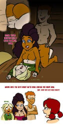 1boy 1boys 2025 2026 3girls anne_maria_(tdi) anus ass bed blonde_hair breasts breasts_to_breasts breasts_together brown_body brown_skin cartoon_network cleavage comic dawn_(tdi) doggy_style eyeless_male feetfish female long_hair male orange_hair penis purple_eyeshadow purple_lips purple_lipstick pussy pussy_stacking scott_(tdi) shirt shirt_lift short_hair sweater tagme threesome total_drama:_revenge_of_the_island total_drama_(series) total_drama_island vaginal_penetration vaginal_sex zoey_(tdi)