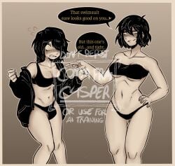1futa 1girl 1girls 2026 2d black_hair blush breasts buldge c4sperscoffin dialogue english_text erection erection_under_clothes female freckles futanari incest intersex jane_(the_coffin_of_andy_and_leyley) julia_(the_coffin_of_andy_and_leyley) siblings sisters swimsuit tagme the_coffin_of_andy_and_leyley yellow_eyes