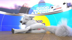 16:9 3d_(artwork) 4k absurd_res animal_genitalia animal_vulva anus butt canid canine canine_genitalia canine_vulva canis clitoral_fossa digital_media_(artwork) english_text female feral gaping gaping_vagina genitals hi_res looking_at_viewer lying mammal on_side open_mouth presenting presenting_hindquarters profanity raised_tail redneck_redoubt solo tail text vulva widescreen wolf