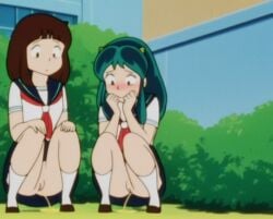 ai_assisted ai_generated exposed_pussy lum outdoors outside peeing pussy shinobu urusei_yatsura