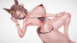 1girls 3d 3d_(artwork) 3d_model 3d_render bikini female female_focus female_only horse_ears horse_girl horse_tail koikatsu light-skinned_female light_skin narita_taishin_(umamusume) solo solo_female solo_focus taf4mad umamusume