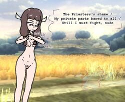 1girls breasts female fire_emblem mitama_(fire_emblem) nude pussy suspiciouslaundry tagme text