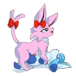 1:1 2026 accessory animal_genitalia animal_penis bodily_fluids bow_ribbon bow_tie collar cum cum_on_plushie ear_bow eeveelution ejaculation espeon fan_character feline_genitalia feline_penis feral furgonomics gem_(gemofevan) generation_2_pokemon generation_4_pokemon genital_fluids genitals glaceon godforgiveme4 grinding hi_res humping male masturbation nintendo orgasm orgasm_face penile_spines penis plushie plushie_humping plushophilia pokemon pokemon_(species) ribbons solo tail tail_accessory tail_bow tail_ribbon