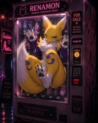 2026 ai_generated chatgpt digimon digimon_tamers female fluffy fox fox_girl renamon stuck
