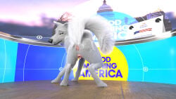 16:9 3d_(artwork) 4k absurd_res animal_genitalia animal_vulva anus butt canid canine canine_genitalia canine_vulva canis clitoral_fossa crouching digital_media_(artwork) english_text female feral gaping gaping_vagina genitals hi_res looking_at_viewer mammal presenting presenting_hindquarters profanity raised_tail redneck_redoubt solo tail text vulva widescreen wolf