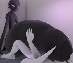 3d_(artwork) anthro balls bed bed_sheet bedding big_balls big_penis black_body black_eyes canid canine canis digital_media_(artwork) duo enderman foreskin furniture genitals glistening glistening_genitalia glistening_penis hair hand_on_another's_penis hand_on_bed hand_on_penis hi_res huge_balls huge_penis humanoid humanoid_genitalia humanoid_on_anthro humanoid_penis hyper hyper_balls hyper_genitalia hyper_penis kneeling licking licking_tip looking_at_another's_penis looking_at_genitalia looking_at_penis looking_down low-angle_view lying lying_on_bed male male/male male_anthro male_humanoid mammal medium_hair microsoft minecraft mojang nude nude_anthro nude_humanoid nude_male on_bed open_mouth oral penile penis penis_lick pillow pink_sclera rif_(rifykoh) rifykoh sex size_difference slim slim_humanoid slim_male smothering spread_legs spreading tail tongue tongue_out wolf xbox_game_studios