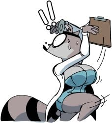 1girls 2026 anthro anthro_female anthro_only breasts diegutan female female_only furry furry_female furry_only nurse nurse_clothing nurse_uniform raccoon raccoon_girl raccoon_humanoid thighs uva_the_raccoon