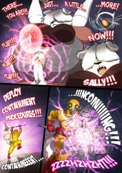 2026 ambiguous_gender anthro balls belt_pouch boots bottomless canid canine canis chochi clitoris clothed clothing comic dialogue domestic_dog duo energy english_text fangs female footwear fox fully_clothed fur genitals gloves grey_hair grey_squirrel hair hair_over_eyes handwear hazmat_suit hi_res holding_another holding_object legwear machine male mammal mike_blade multicolored_hair open_mouth penetration penile penile_penetration penis_in_vagina pubes red_body red_fox red_fur rodent running sally_(lovely_pets) sciurid sex shawna_(lovely_pets) shoes solo stockings teeth text tree_squirrel true_fox two_tone_hair vaginal vaginal_penetration white_body white_fur white_hair yellow_eyes