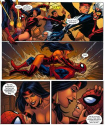 1boy 1boy1girl 1girls ass big_ass big_breasts breasts curvaceous curvy curvy_figure daredevil_(series) digital_media_(artwork) elektra_natchios female hips hourglass_figure larfreeze322 light-skinned_female light-skinned_male light_skin male male/female marvel marvel_comics mature mature_female mature_male older_female older_female_and_younger_male peter_parker slim_waist spider-man straight thick thick_hips thick_legs thick_thighs thighs ultimate_marvel_(2000) ultimate_spider-man ultimate_spider-man_(2000) voluptuous waist wide_hips younger_male