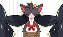 2026 absurd_res anthro anthro_focus arm_tuft arms_tied balls biped black_body black_fur bound cait_sith_(ff7) candyonbear69 cel_shading checkered checkered_background countershading crown digital_drawing_(artwork) digital_media_(artwork) domestic_cat eyes_closed fangs felid feline felis final_fantasy final_fantasy_vii front_view fur fur_tuft genitals glans grey_body grey_fur group head_tuft headgear hi_res humanoid_genitalia humanoid_penis imminent_sex kerchief kerchief_only male male/male male_anthro male_focus male_on_anthro mammal monotone_body monotone_fur mostly_nude mostly_offscreen_anthro mostly_offscreen_character mostly_offscreen_male multicolored_body multicolored_fur neckerchief neckerchief_only neckwear nude nude_anthro nude_male open_mouth pattern_background penis penis_against_cheek shaded simple_background slim slim_anthro slim_male solo_focus square_enix teeth trio tuft two_tone_body two_tone_fur vein veiny_penis white_body white_countershading white_fur