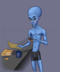 dreamworks dreamworks_animation male male_only megamind megamind_(character) pacific_data_images paramount_pictures penis penis_bulge