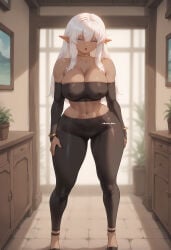 1girls abs ai_generated artist_request ass before_sex big_ass big_breasts big_butt blonde_hair blue_eyes blue_lipstick body_writing breasts bubble_ass bubble_butt commission curvaceous curvy curvy_female curvy_figure dark-skinned_female dark_elf dark_skin ear_piercing elf elf_ears elf_female female high_heels hourglass_figure huge_breasts imminent_anal imminent_oral imminent_sex latex latex_armwear latex_bra latex_legwear leather leather_bra leather_pants leather_topwear leggings lord_of_the_rings nipple_bulge nipple_piercing nipples oblivion oc original original_character piercing prostitute prostitution sex_slave shiny_clothes skimpy skimpy_clothes skin_tight skyrim slave slave_girl submissive_female suggestive_gesture suggestive_look suggestive_pose the_elder_scrolls thick_ass thick_butt thick_hips thick_legs thick_thighs toned_female voluptuous_female white_hair world_of_warcraft yumi_dark_elf