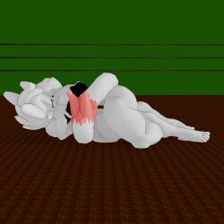 1boy1girl 1girl1boy boxing boxing_ring boykisser boykisser_(meme) girlkisser girlkisser_(melodynotmel) hug huge_ass love penis_in_ass penis_in_pussy wrestling