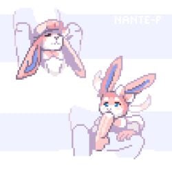 1:1 animated anthro anthro_on_anthro anthro_penetrated anthro_penetrating anthro_penetrating_anthro balls bodily_fluids body_worship bow_ribbon deep_throat digital_media_(artwork) duo eeveelution eyes_closed faceless_character faceless_male femboy frame_by_frame fur generation_6_pokemon genital_worship genitals hand_on_leg hand_on_thigh long_ears male male/male male_penetrated male_penetrating male_penetrating_male multicolored_body multicolored_fur nante-p nintendo nude_anthro nude_male oral oral_penetration penetration penile penis penis_in_mouth penis_on_face penis_on_head penis_worship pink_body pink_ears pink_fur pixel_(artwork) pixel_animation pokemon pokemon_(species) pokemorph saliva saliva_on_penis sex simple_background sit_and_blow_position sitting sylveon white_body white_fur