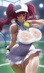 ai_generated dokugamine_riruka lanr0 tennis_uniform