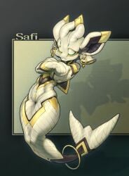 absurd_res ball_gag female gag gagged hi_res mermaid_suit microsoft mummy_wrappings ori_(series) safi_(holocesaphira) solo tuya xbox_game_studios