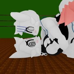 1boy1girl 1girl1boy boxing_ring boykisser boykisser_(meme) girlkisser girlkisser_(melodynotmel)