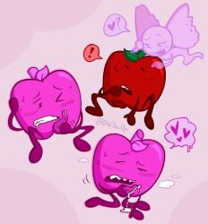 adamationz apple_(ii) bow_(ii) cum cumming ghost ghost_bow inanimate_insanity masturbation object_shows osc penile_masturbation possession stroking_penis tentacle_penis