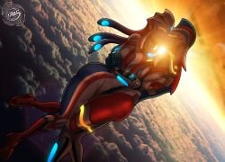 2girls ass breasts female janus_jammy ultraman_(franchise)