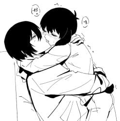 2026 animal_ears blue_lock bunny_boy bunny_ears bunny_tail cuntboy cuntboy/male femboy hugging hugging_while_kissing hybrid isagi_yoichi itoshi_rin petite petite_body petite_male shotacon tagme tongue tongue_kiss twink