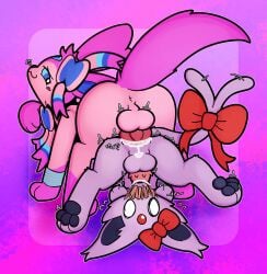 2026 abstract_background absurd_res accessory anal anal_penetration animal_genitalia animal_penis autofellatio balls blush blush_lines blushing_profusely bodily_fluids bow_(feature) bow_ribbon bow_tie bracelet cum cum_in_ass cum_in_mouth cum_inside cum_on_balls cum_on_perineum duo ear_bow eeveelution espeon fan_character feline_genitalia feline_penis feral forced forced_autofellatio furgonomics gem_(gemofevan) generation_2_pokemon generation_6_pokemon genital_fluids genitals hi_res jewelry knot knotted_penis leaking_cum leg_markings male male/male markings masturbation nintendo oral oral_masturbation orgasm otterjunk penetration penile penile_masturbation penile_spines penis perineum poke_(pokemonlover) pokemon pokemon_(species) ribbons ribbons_(anatomy) socks_(marking) sylveon tail tail_accessory tail_bow tail_ribbon