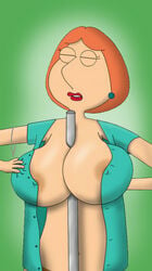 alternate_breast_size big_breasts breasts family_guy fatandboobies hair huge_breasts lois_griffin milf paizuri pole red_hair