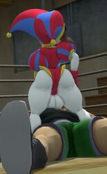1boy 1boys 1futa 2026 3d 3d_(artwork) ass big_ass big_balls big_penis boxers boxing_gloves crossover futa_on_male futanari gym little_mac male masturbation muscular muscular_male nintendo oral oral_sex pomni pomni_(the_amazing_digital_circus) punch_out sex tagme testicles the_amazing_digital_circus