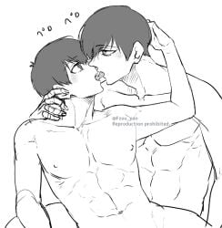 2026 blue_lock femboy gay gay_male gay_sex isagi_yoichi itoshi_rin male male/male naked offscreen_sex sex_from_behind tagme tongue_kiss tongue_out twink yaoi