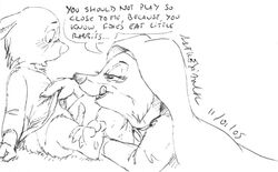 2005 2d anthro asthexiancal canine cub cub_and_adult disney female fox fur furry furry_female furry_male furry_only grooming maid_marian male mammal penis rabbit robin_hood_(disney) sketch skippy_(robin_hood) straight veil