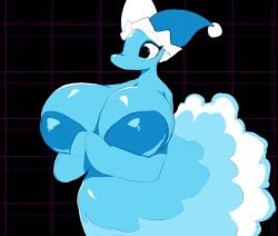1anthro 1female 1girls 2020s 2025 2d anonymous_artist anthro anthro_female anthro_only battle battle_background big_breasts big_breasts big_eyes black_eyes black_pupils blue_hat clothed clothing cute cute_face cyan_body cyan_dress cyan_skin darkner deltarune deltarune_chapter_4 digital_drawing_(artwork) digital_media_(artwork) dress elemental_creature elemental_humanoid eyelashes female female female_focus female_only fictional_species flat_background flying fool's_hat geometric_background geometric_pattern gigantic_boobs gigantic_breasts hat hd hd_(traditional) headgear headwear huge_boobs huge_breasts humanoid humanoid_female jester_hat landscape large_boobs large_breasts looking_aside looking_at_another mizzle_(deltarune) no_hair no_irises no_visible_mouth overboob png round_eyes round_head simple_background snout tagme tall tall_female taller_female taller_girl toby_fox two_tone_hat unknown_artist unknown_source water water_creature white_hat white_sclera