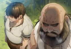 ai_generated artist_request bald blush muscular muscular_male plot uromugen