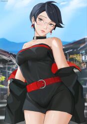 sarada uchiha from boruto: two blue vortex by uchihaniray