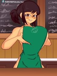 animated apron big_breasts coffee_shop min-ju_wyldepak nickelodeon tagme video wylde_pak wyldepak