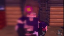 3d animated jenny_belle_(slipperyt) minecraft tagme video