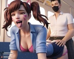 1boy 1female 1female1male 1girls 1male1female 3d 3d_(artwork) activision ai_assisted ai_generated blizzard_entertainment blouse breasts brown_eyes brown_hair brown_hair_female chikan clothed clothed_sex clothing cowgirl_position d.va deep_penetration doggy_style doggy_style_position doggy_style_sex doggystyle_position female female_focus female_on_top girl grabbing grabbing_ass grabbing_ass_from_behind grabbing_ass_while_penetrating grabbing_from_behind hana_song hetero_sex kanaiichan male miniskirt moan moaning office_clothing office_lady open_clothes open_mouth orgasm orgasm_face overwatch overwatch_2 panties panties_down pencil_skirt penetration penetration_from_behind penetration_under_skirt perfect_ass perfect_body perfect_boobs perfect_butt perfect_legs pink_bra pink_lips pink_lipstick pink_panties pink_pants pink_thong pink_underwear public public_nudity public_sex public_use pussy pussy_penetration pussy_sex saliva saliva_on_tongue saliva_string saliva_trail seducing seduction seductive seductive_body seductive_pose sex sex_from_behind sex_in_train sexy sexy_ass sexy_body sexy_clothing sexy_pose skirt smile smiley_face straight thong thong_down tight_skirt tongue tongue_out train train_interior train_sex twintails twintails_(hairstyle) uncensored underwear underwear_down vaginal_penetration vaginal_sex