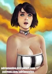 adrianwolve bioshock bioshock_infinite blue_eyes choker clothed elizabeth_comstock female_only solo_female tagme
