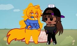 argentina bitch black_eyes brown_hair criminal fnf fnf_oc friday_night_funkin furry gacha gacha_life long_hair nahiara_aguirre nahira nahira_(friday_night_funkin_oc)