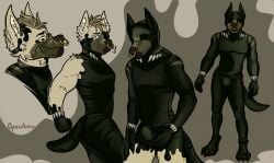 after_transformation anthro bulge canid canine canis chastity_bulge chastity_device clothed clothing drone dronification glistening gloves goo_drip goo_transformation hair handwear hi_res kiri-anko latex latex_clothing latex_gloves latex_handwear latex_legwear latex_skinsuit latex_stockings legwear liquid_latex lock lock_bulge male mammal mid_transformation mind_control null_bulge piercing rubber_clothing skinsuit solo stockings tail thigh_highs tight_clothing transformation transformation_sequence wolf