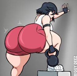 1girls 2025 artist_name asian asian_female ass ass_bigger_than_body ass_bigger_than_breasts ass_bigger_than_head ass_bigger_than_torso ass_body ass_focus back bare_shoulders big_ass big_breasts big_butt big_thighs biggy_deez black_hair blue_eyes bottom_heavy breasts bubble_butt caked_up cheesecake child_bearing_hips clothed clothed_female curvaceous curvaceous_teen curvy curvy_body curvy_female curvy_figure curvy_hips dat_ass deezysempai enormous_ass exercise exercise_ball exercise_clothing exercise_equipment fat_ass female female_focus female_only fingerless_gloves fully_clothed gigantic_ass gloves gym_clothes huge_ass huge_butt hyper_ass jpg kill_la_kill large_ass large_butt lifting_weights light-skinned_female light_skin looking_at_viewer looking_back massive_ass massive_butt matoi_ryuuko paag plump rear_view red_highlights round_ass short_hair shorts shoulders simple_background sneakers solo solo_female solo_focus sportswear standing tagme tank_top teenage_girl teenager thick_ass thick_thighs thighs thunder_thighs tight_clothing tomboy twitter_link two_tone_hair venus_body voluptuous voluptuous_female white_sneakers wide_hips working_out