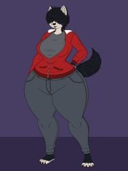 big_breasts breasts female furry hellen_(zoidraws) huge_breasts lj_caffie tagme thick_thighs wide_hips