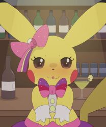 2d_animation 5:6 alcohol animated anthro ass bar bar_table beer belly beverage beverage_can big_belly big_butt bodily_fluids bottomwear bow_ribbon chair close-up clothed clothed_feral clothing clothing_aside clothing_lift clothing_pull cocktail cocktail_bar cocktail_glass container cosplay_pikachu cup dengon drinking_glass dripping duo female feral first_person_view frame_by_frame furniture generation_1_pokemon genital_fluids glass glass_container glass_cup heart_symbol hi_res human leaking leaking_pussy leaking_pussy_juice looking_at_viewer male male/female mammal nintendo no_sound panties panties_aside panties_down panty_pull partially_clothed pikachu pikachu_pop_star plump_labia pokemon pokemon_(species) presenting presenting_vulva raised_bottomwear raised_clothing raised_skirt ribbons short_playtime simple_background skirt skirt_lift table tagme thick_thighs twitching_pussy underwear underwear_aside underwear_down underwear_pull vaginal_fluid_drip vaginal_fluid_string vaginal_fluids vaginal_fluids_through_clothing video video vulva wet wet_clothing white_clothing white_panties white_underwear wine wine_bottle wine_glass yellow_body
