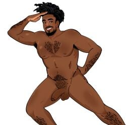 1boy arm_hair armpit_hair beard big_penis black_hair black_man body_hair chest_hair date_everything flaccid flaccid_penis fully_naked fully_naked_male fully_nude fully_nude_male hairy_armpits hairy_arms hairy_legs hanging_balls hank_1_(date_everything) leg_hair male male_only mustache naked_male nude nude_male pubes salute self_upload solo_male the_hanks_(date_everything)