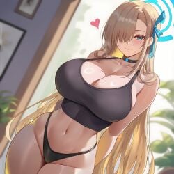 1girls asuna_(blue_archive) blue_archive breasts female female_focus female_only large_breasts light-skinned_female light_skin looking_at_viewer roxor solo thick_thighs thighs wide_hips
