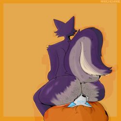 1:1 absurd_res anal anthro archenarie ass big_butt duo facesitting generation_4_pokemon hi_res mammal mephitid nintendo oral pokemon pokemon_(species) rimming sex sitting_on_another skunk skuntank ych_(character)
