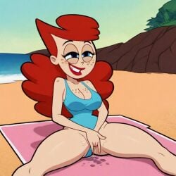 ai_generated cartoon_network fingering_pussy fingering_self herfeffine_heferfefer masturbation pussy_juice the_grim_adventures_of_billy_and_mandy
