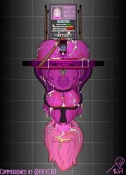 adventure_time big_ass big_breasts body_modification bodysuit breasts bubblegum corruption drone dronification female ibex-cg mind_break mind_control pottyprincess_(ibex) princess_bubblegum scat transformation
