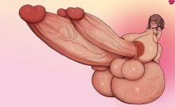 balls dfute futanari huge_balls huge_breasts huge_cock huge_cock hyper_breasts hyper_penis intersex more_at_source nipple_balls original_character penis_nipples triphallia uncensored unusual_anatomy unusual_genitalia_placement unusual_penis_placement what